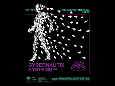 Cybernautix Systems arrow cyber esports illustration streetwear