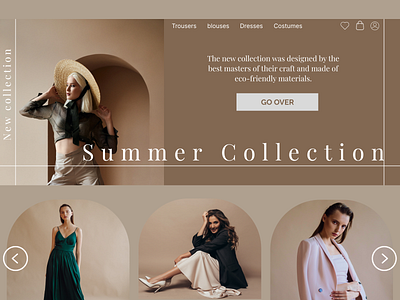 Summer Collection branding clothes logo summer summer collection ui ux