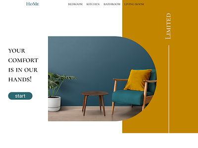 Home comfort furniture home ui ux website