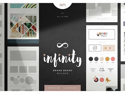 Infinity Brand Board Builder brand board branding color palette design logo logo design branding scene creator template builder