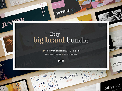 Etsy Big Brand Bundle brand board branding color palette design etsy etsy shop social media template builder
