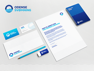 Logo & brand concept, Odense Swimming blue branding danish design logo odense pool swimming water