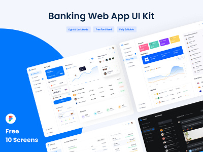 Banking Web App UI Kit banking web app free web app freedesign ui design uikits uistore web app web app design