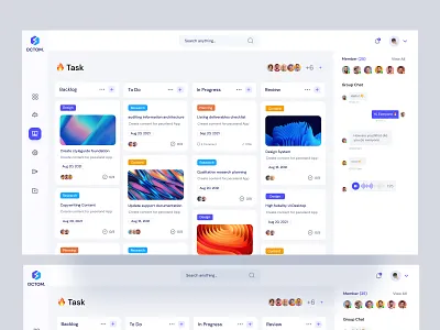 Task Management UI Design freedesign management task ui design uikits uiux design