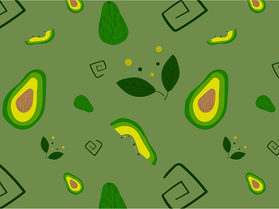 Playful avocado 2d illustration 2d pattern adobe illustrator avocado design graphic design green illustration illustrator pattern pattern illustration vector vector art vector graphic