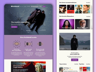 Stelluloid: Personalized Film Recommendations Responsive Website