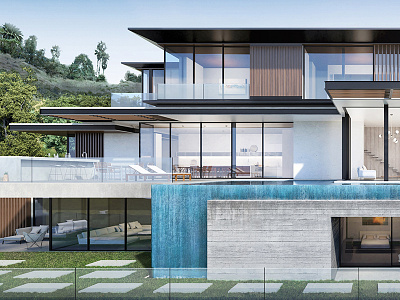 Photorealistic Architectural Visualization/Exterior 3d architecture exterior frameviz visualization