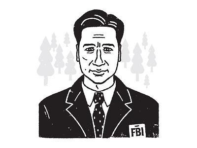 Fox Mulder portrait xfiles