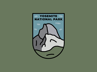 Yosemite National Park Badge badge hiking mountain national park outdoor badge outdoors yosemite