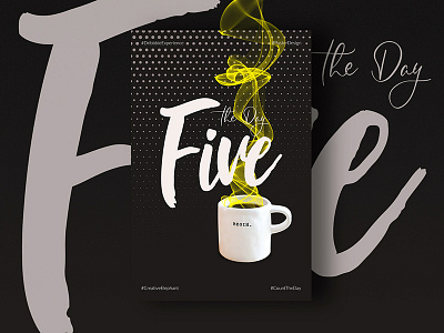 Day Five of Dribbble Experience count the day creative elephant dribbble experience poster