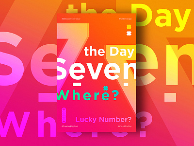 Day Seven of Dribbble Experience count the day creative elephant dribbble experience poster