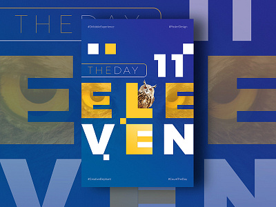 Day Eleven of Dribbble Experience count the day creative elephant dribbble experience poster