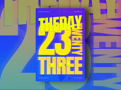 Day Twenty-Three of Dribbble Experience count the day creative elephant dribbble experience poster