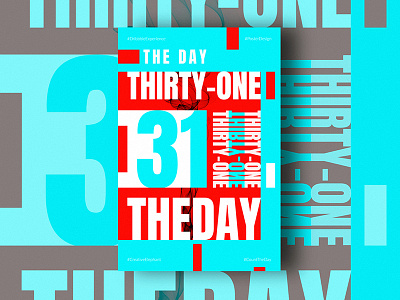 Day Thirty-One of Dribbble Experience count the day creative elephant dribbble experience poster