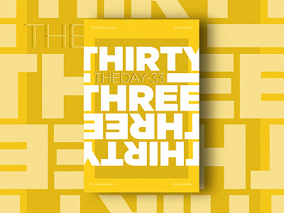 Day Thirty-Three of Dribbble Experience count the day creative elephant dribbble experience poster