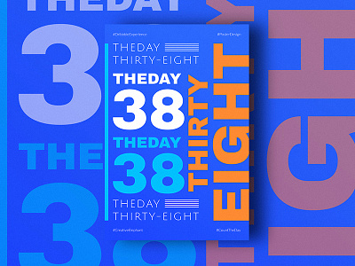 Day Thirty-Eight of Dribbble Experience count the day creative elephant dribbble experience poster