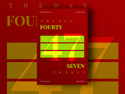 Day Fourty-Seven of Dribbble Experience count the day creative elephant dribbble experience poster