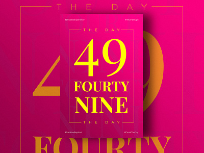 Day Fourty-Nine of Dribbble Experience count the day creative elephant dribbble experience poster