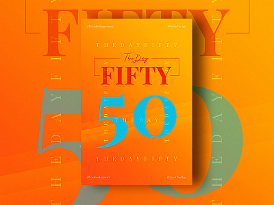 Day Fifty of Dribbble Experience count the day creative elephant dribbble experience poster