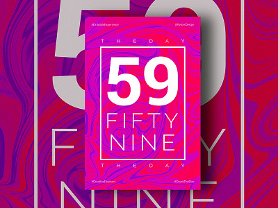 Day Fifty Nine of Dribbble Experience count the day creative elephant dribbble experience poster