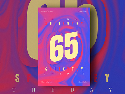 Day Sixty Five of Dribbble Experience count the day creative elephant dribbble experience poster