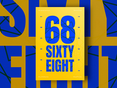 Day Sixty Eight of Dribbble Experience count the day creative elephant dribbble experience poster