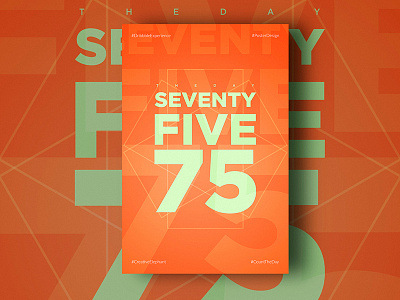 Day Seventy Five of Dribbble Experience count the day creative elephant dribbble experience poster