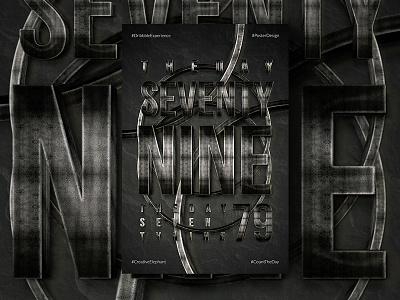 Day Seventy Nine of Dribbble Experience count the day creative elephant dribbble experience poster