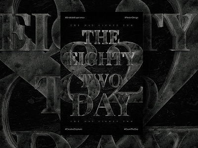 Day Eighty Two of Dribbble Experience count the day creative elephant dribbble experience poster