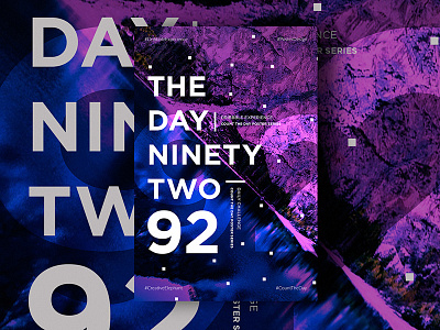 Day Ninety Two of Dribbble Experience count the day creative elephant dribbble experience poster