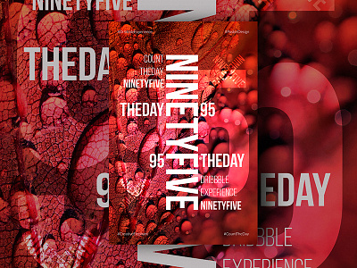 Day Ninety Five of Dribbble Experience count the day creative elephant dribbble experience poster