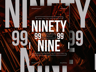 Day Ninety Nine of Dribbble Experience count the day creative elephant dribbble experience poster