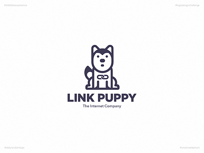 Link Puppy | Day Four Logo of Daily Random Logo Challenge creative elephant daily logo challenge daily random logo dribbble experience