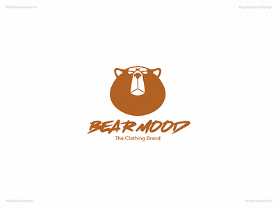 Bear Mood | Day Five Logo of Daily Random Logo Challenge creative elephant daily logo challenge daily random logo dribbble experience