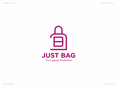 Just Bag | Day Seven Logo of Daily Random Logo Challenge creative elephant daily logo challenge daily random logo dribbble experience