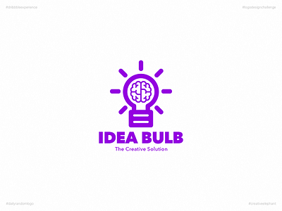 Idea Bulb | Day Nine Logo of Daily Random Logo Challenge creative elephant daily logo challenge daily random logo dribbble experience