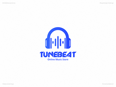 Tune Beat | Day Eleven Logo of Daily Random Logo Challenge creative elephant daily logo challenge daily random logo dribbble experience