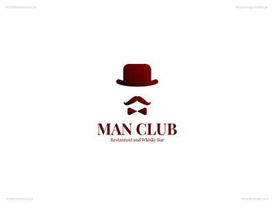 Man Club | Day Fourteen Logo of Daily Random Logo Challenge creative elephant daily logo challenge daily random logo dribbble experience