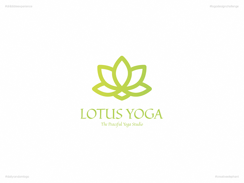 Lotus Yoga | Day Nineteen Logo of Daily Random Logo Challenge by ...