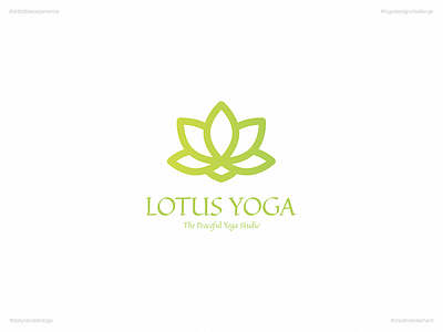 Lotus Yoga | Day Nineteen Logo of Daily Random Logo Challenge creative elephant daily logo challenge daily random logo dribbble experience