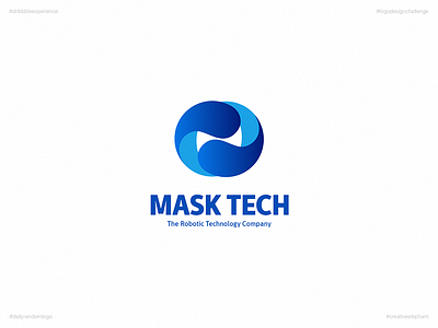 Mask Tech | Day 20 Logo of Daily Random Logo Challenge creative elephant daily logo challenge daily random logo dribbble experience