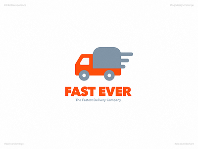 Fast Ever | Day 21 Logo of Daily Random Logo Challenge creative elephant daily logo challenge daily random logo dribbble experience