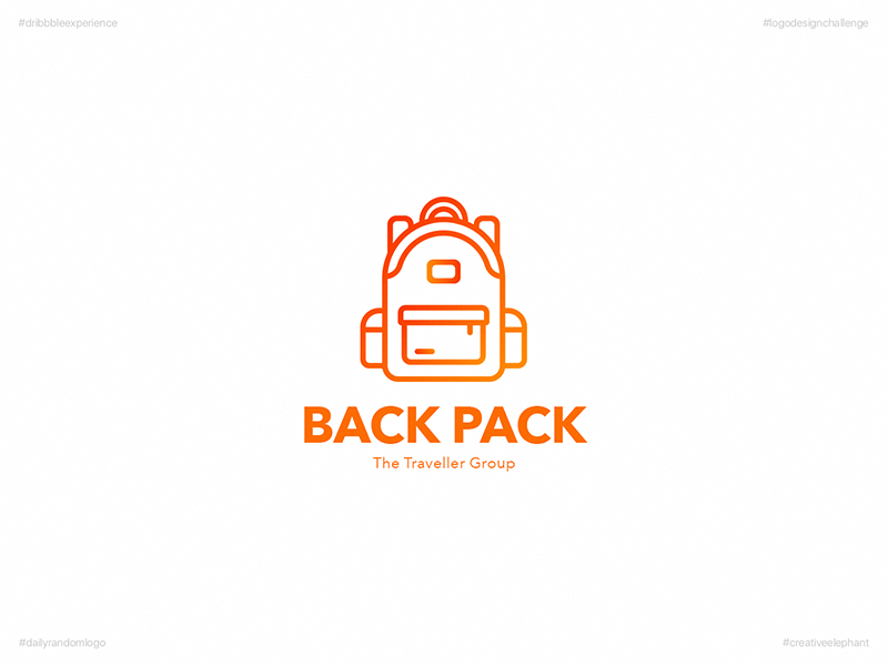 Back Pack | Day 23 Logo of Daily Random Logo Challenge by koshinminn on ...