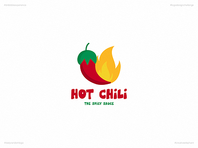 Hot Chili | Day 24 Logo of Daily Random Logo Challenge creative elephant daily logo challenge daily random logo dribbble experience