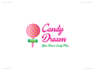 Candy Dream | Day 25 Logo of Daily Random Logo Challenge creative elephant daily logo challenge daily random logo dribbble experience