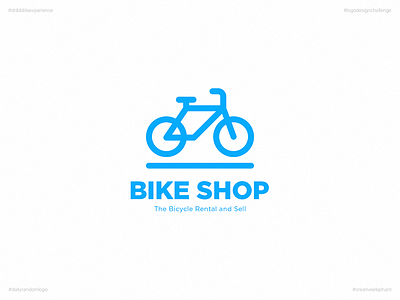 Bike Shop | Day 30 Logo of Daily Random Logo Challenge creative elephant daily logo challenge daily random logo dribbble experience