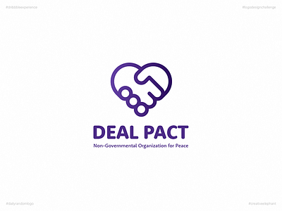 Deal Pact | Day 34 Logo of Daily Random Logo Challenge creative elephant daily logo challenge daily random logo dribbble experience