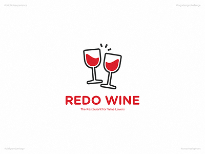 Redo Wine | Day 35 Logo of Daily Random Logo Challenge creative elephant daily logo challenge daily random logo dribbble experience