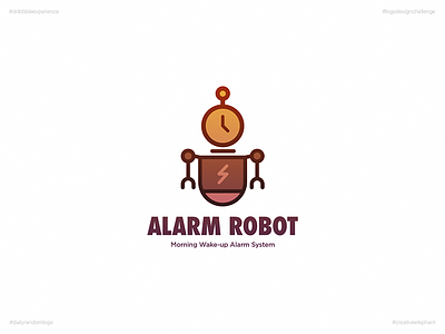 Alarm Robot | Day 36 Logo of Daily Random Logo Challenge
