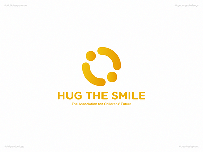 Hug the Smile | Day 37 Logo of Daily Random Logo Challenge creative elephant daily logo challenge daily random logo dribbble experience